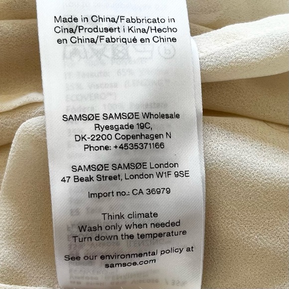 SAMSOE SAMSOE Andina Long Dress in Rice Doodle Dot Size Medium Cottagecore - Picture 7 of 12